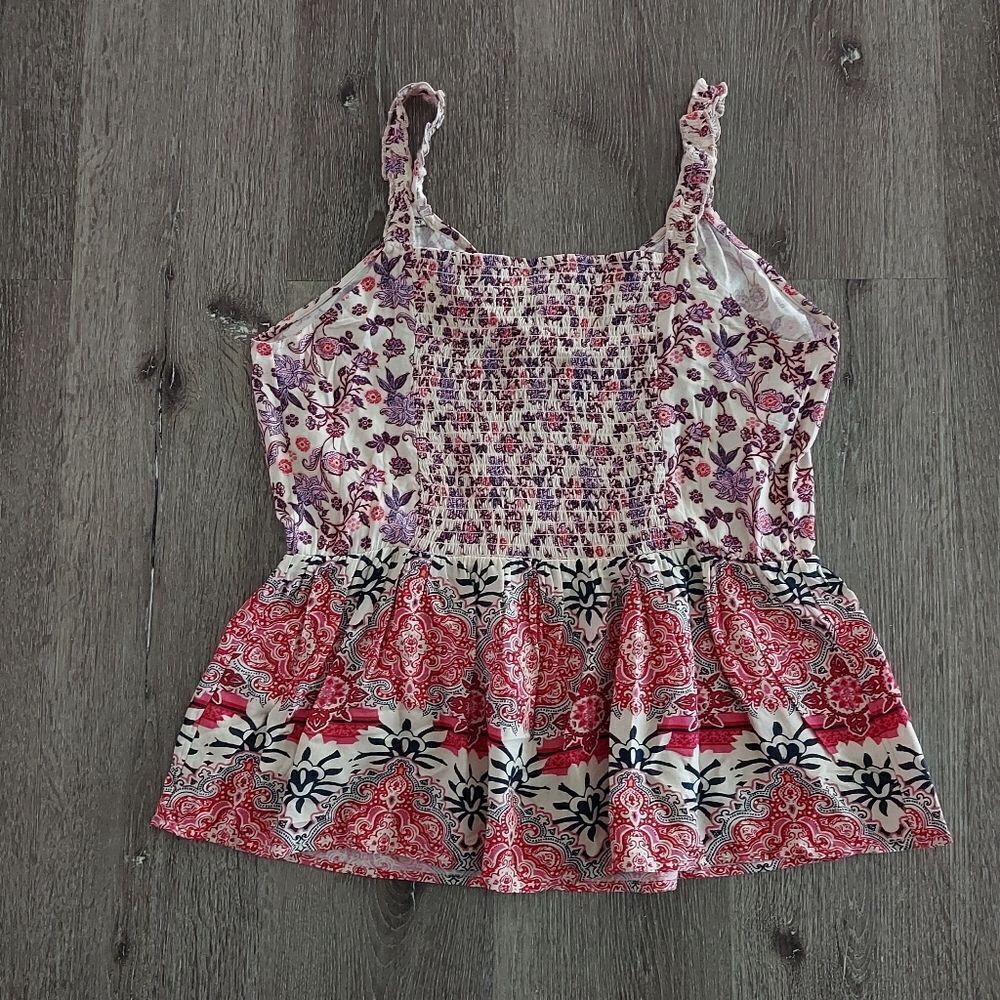 Maurices Mixed Print Button Front V Neck Tank Top… - image 4